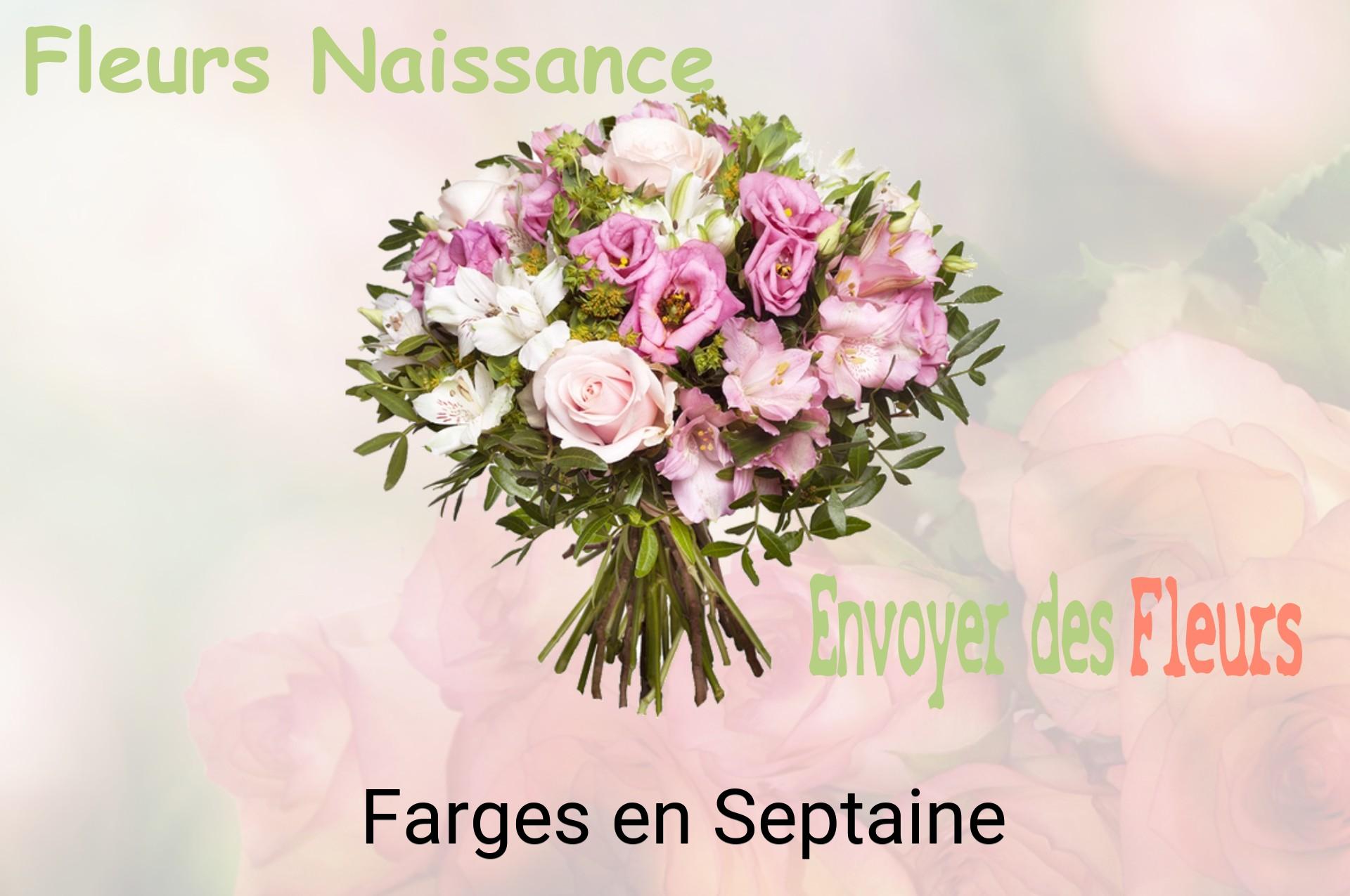 Bouquet de fleurs de naissance livré à Farges-en-Septaine